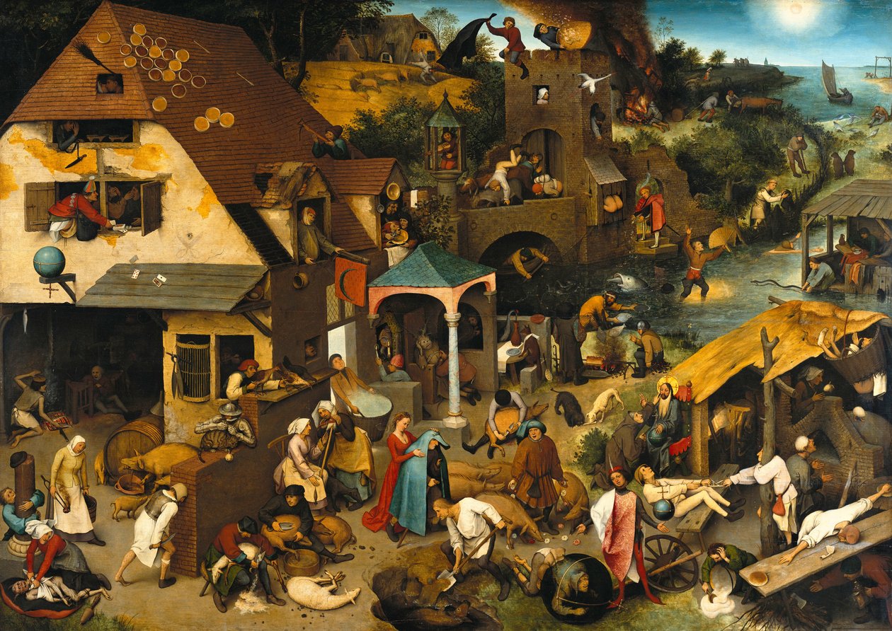 Nederlandse Spreekwoorden door Pieter Bruegel the Elder