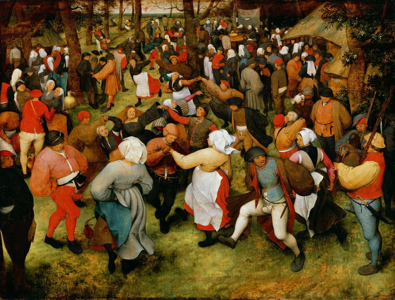 De huwelijksdans door Pieter Brueghel the Elder