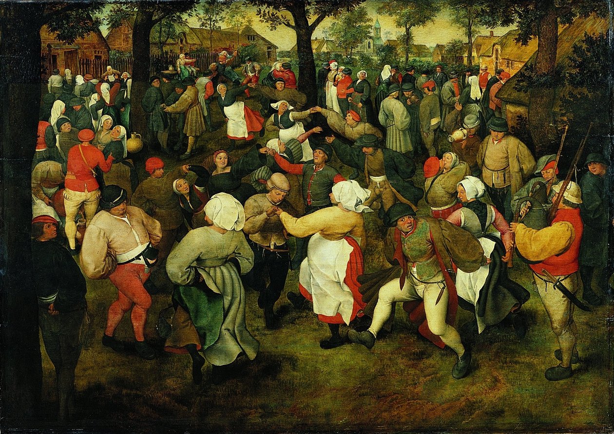 De huwelijksdans door Pieter Brueghel the Elder