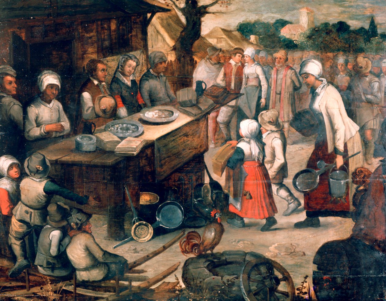 De Geschenkoverhandiging, c1584-1638 door Pieter Brueghel the Younger