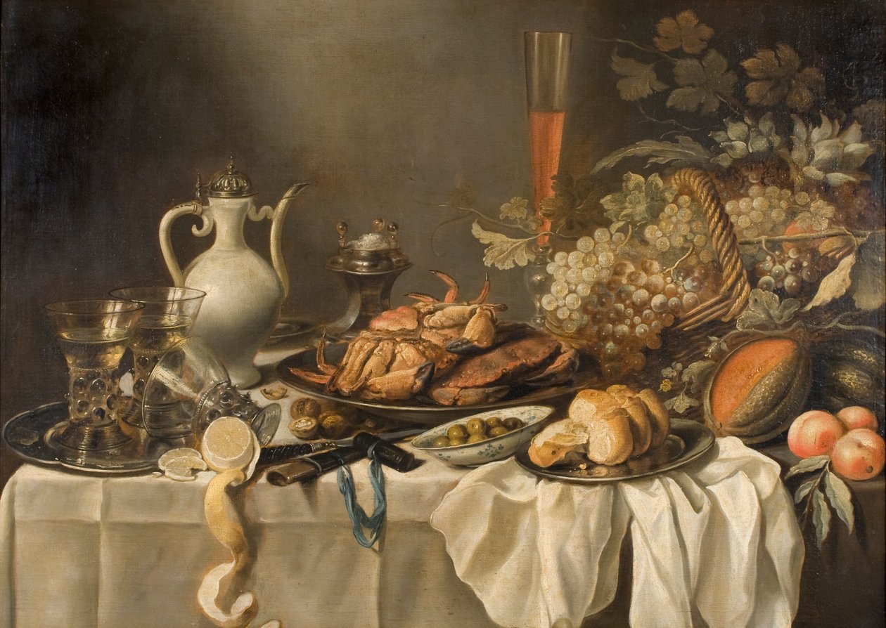 Stilleven door Pieter Claesz