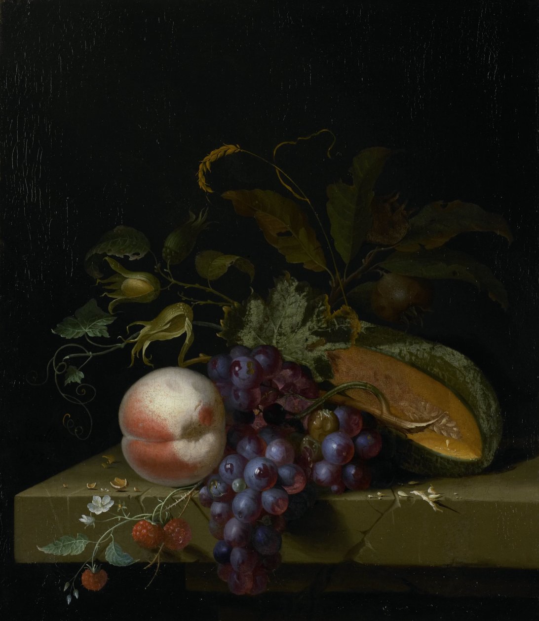 Stilleven met fruit door Pieter Gallis