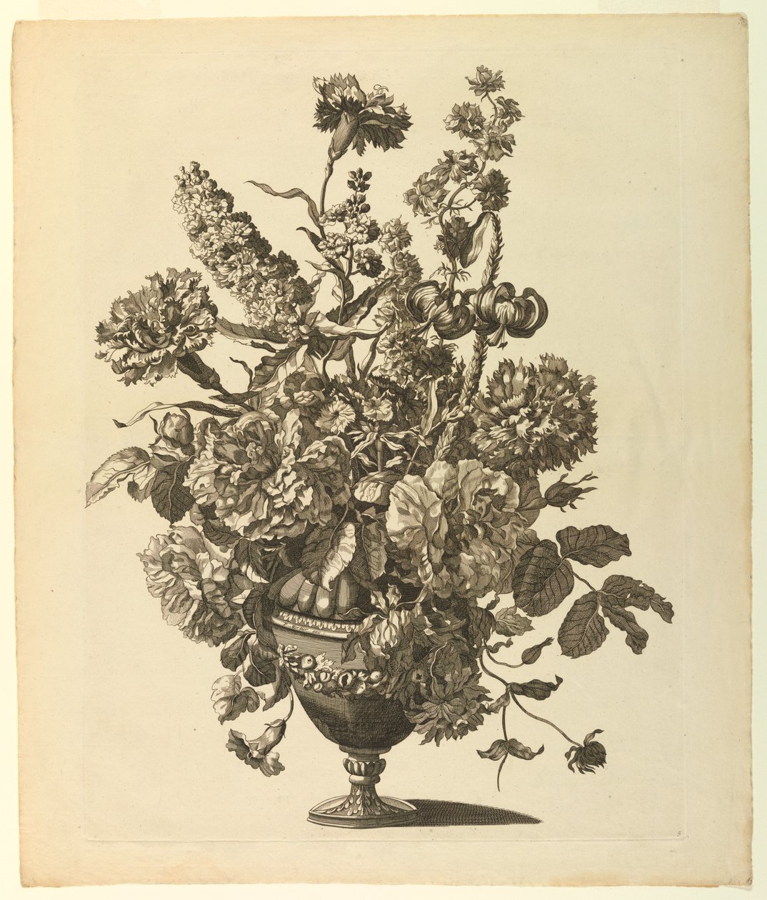 Vaas met bloemen door Pieter I. Mortier