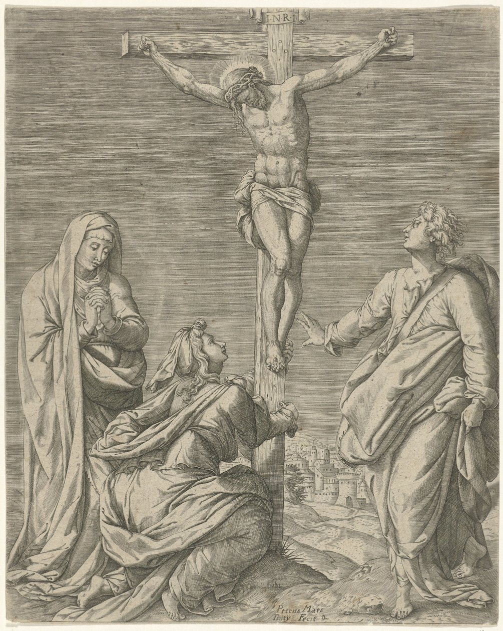 Kruisiging van Christus door Pieter Maes