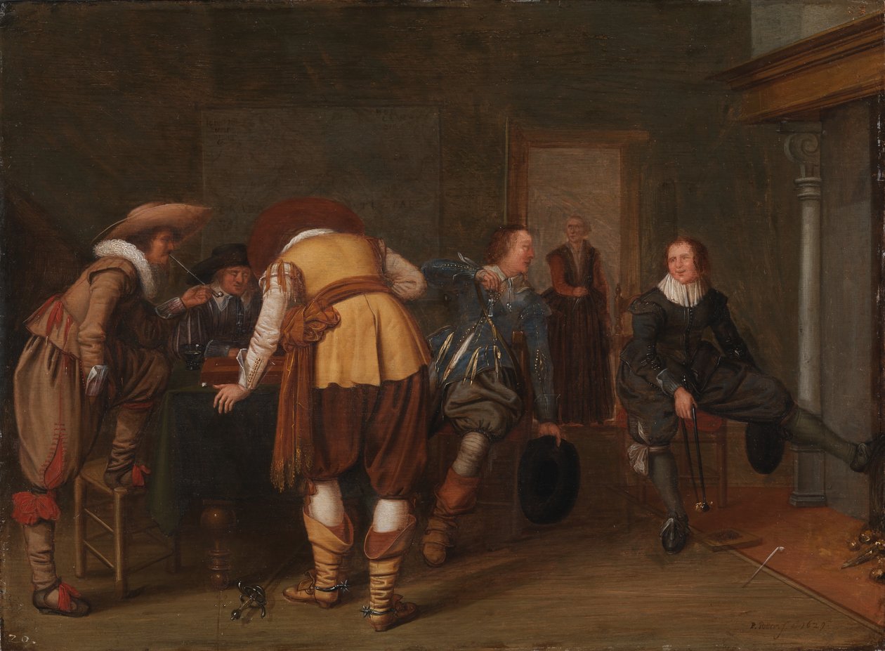 De bordspelspelers door Pieter Symonsz Potter