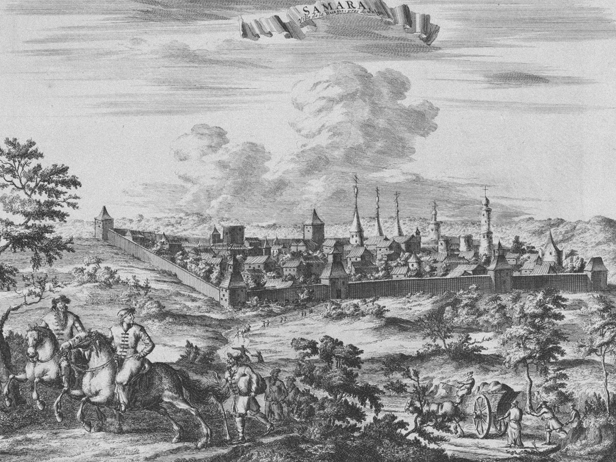 Uitzicht op Samara door Pieter Van der Aa
