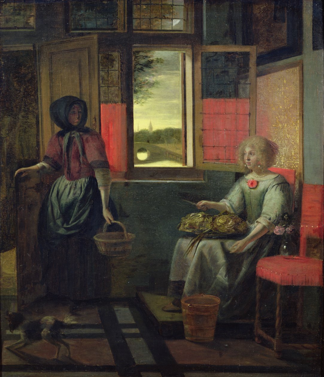 Een Nederlands interieur door Pieter de Hooch