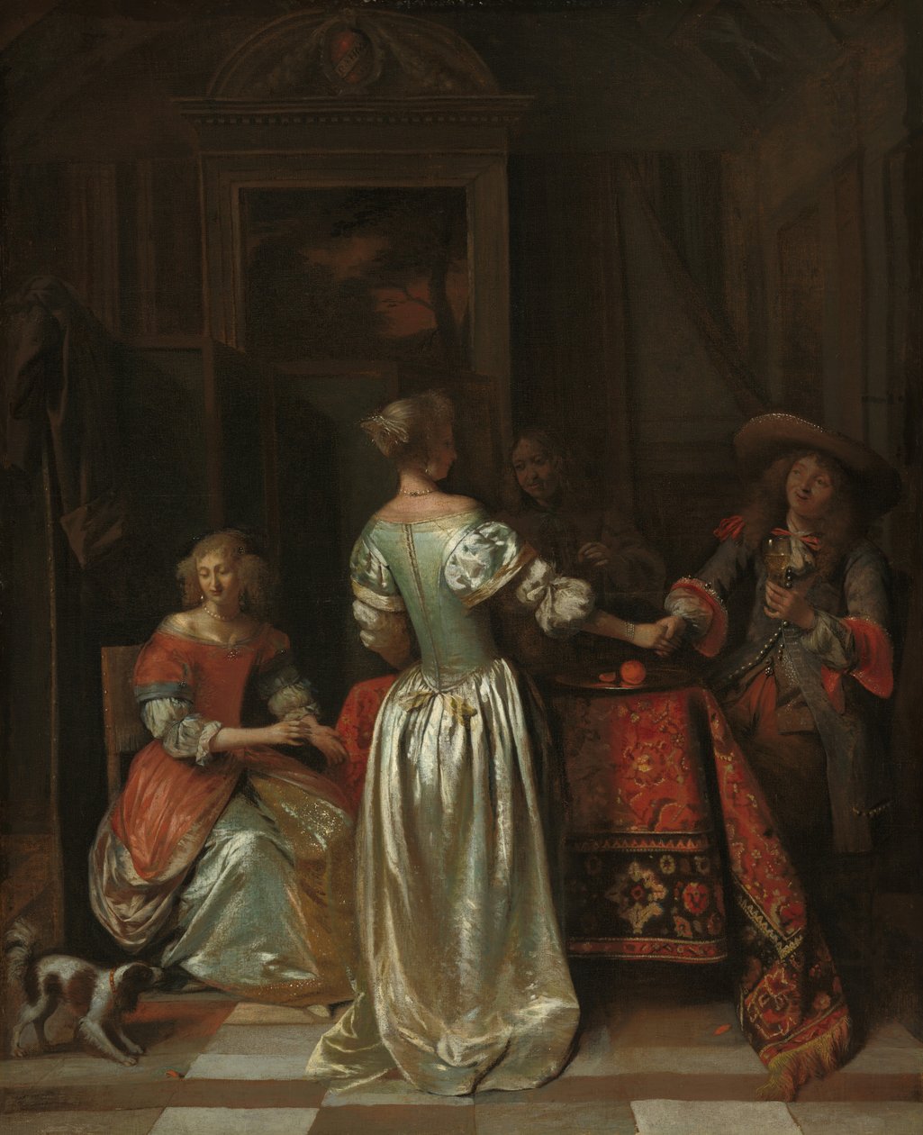 De Begroeting door Pieter de Hooch