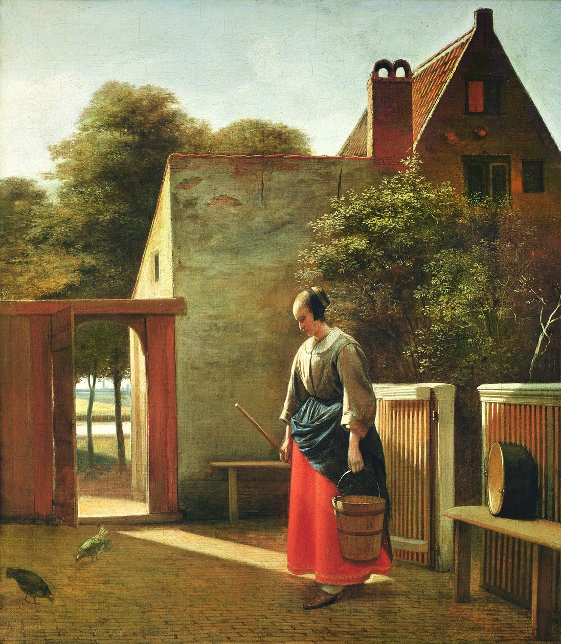 De Dienaar in de Binnenplaats, c.1660 door Pieter de Hooch