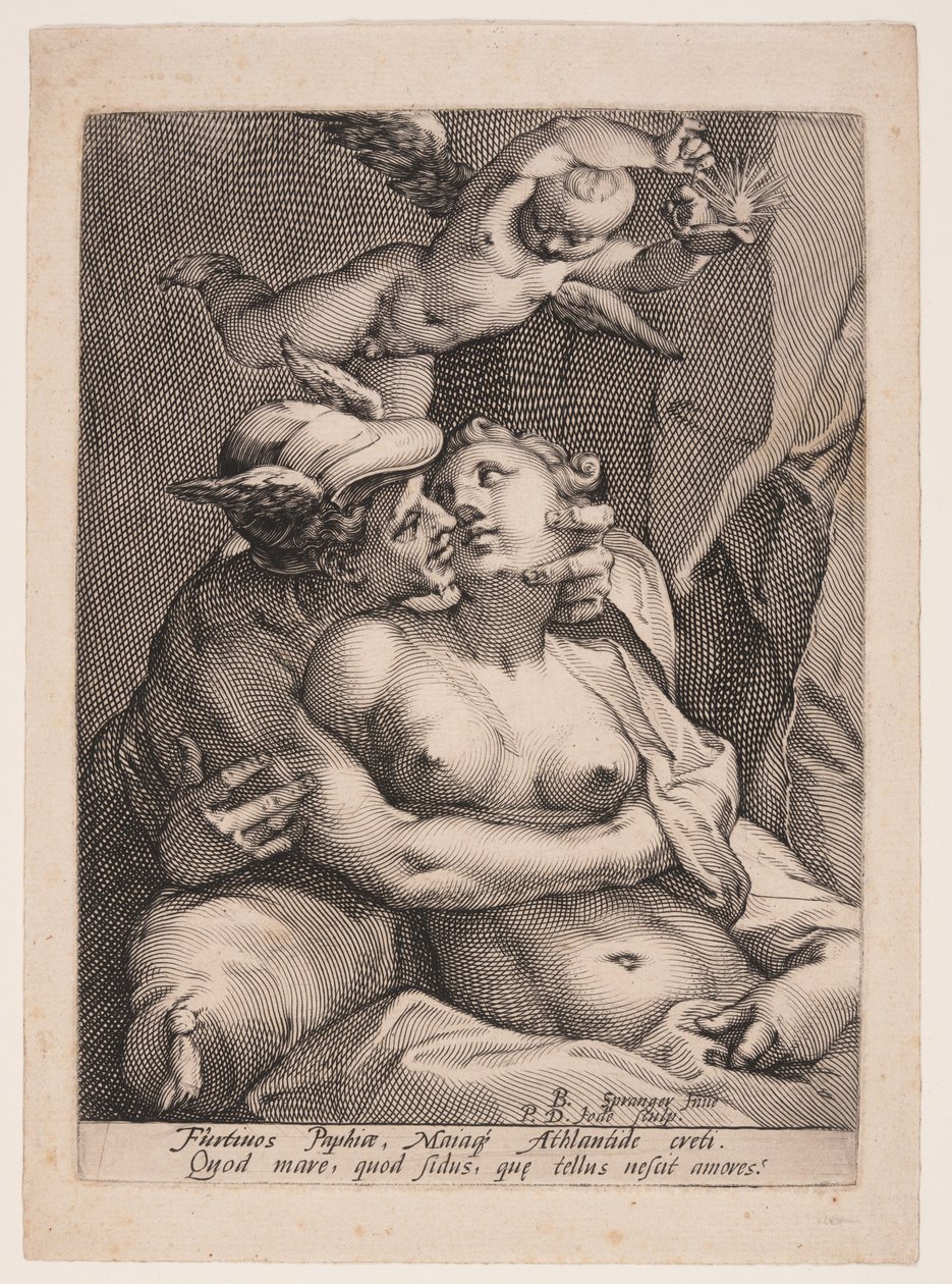 Mercurius, Venus en Cupido door Pieter de Jode I