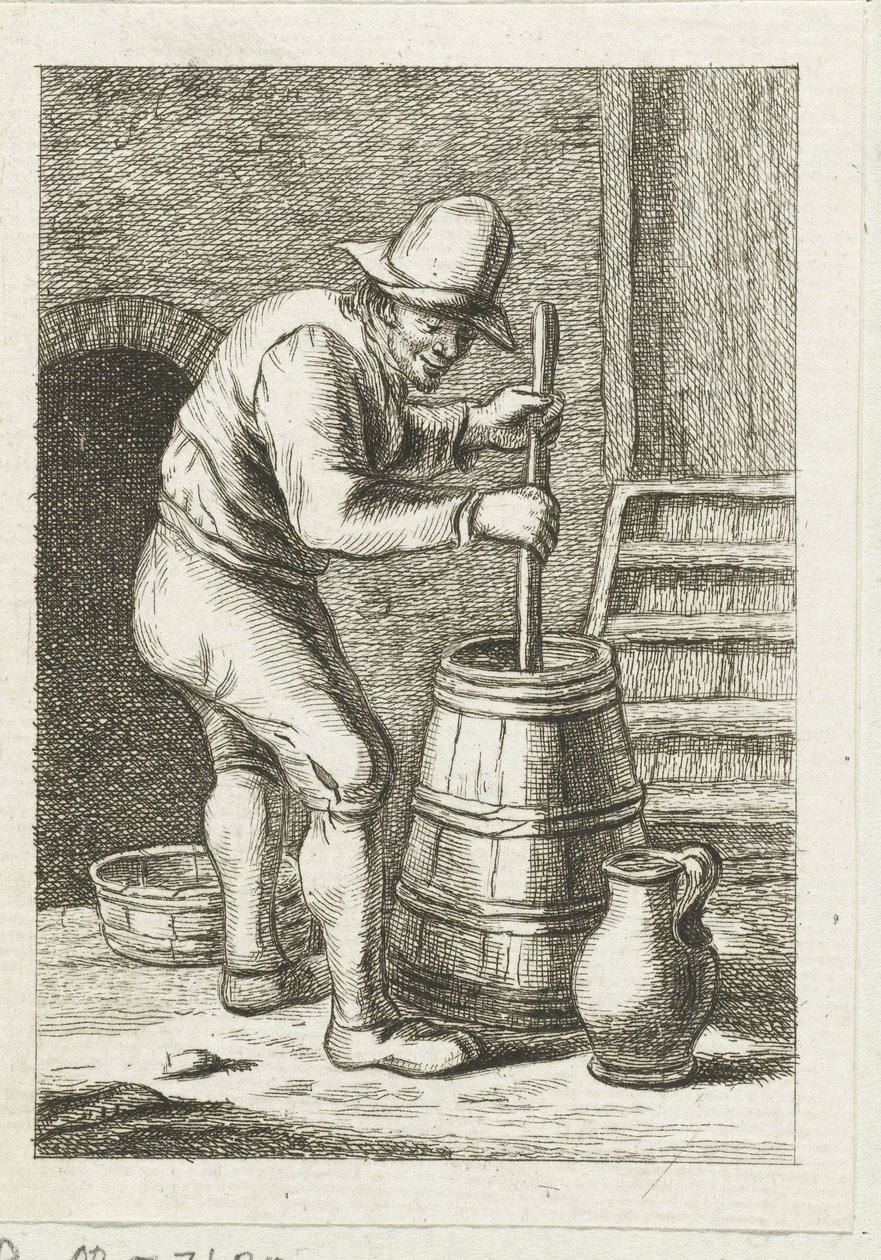 Karnende man door Pieter de Mare