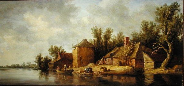 Rivierlandschap door Pieter de Neyn