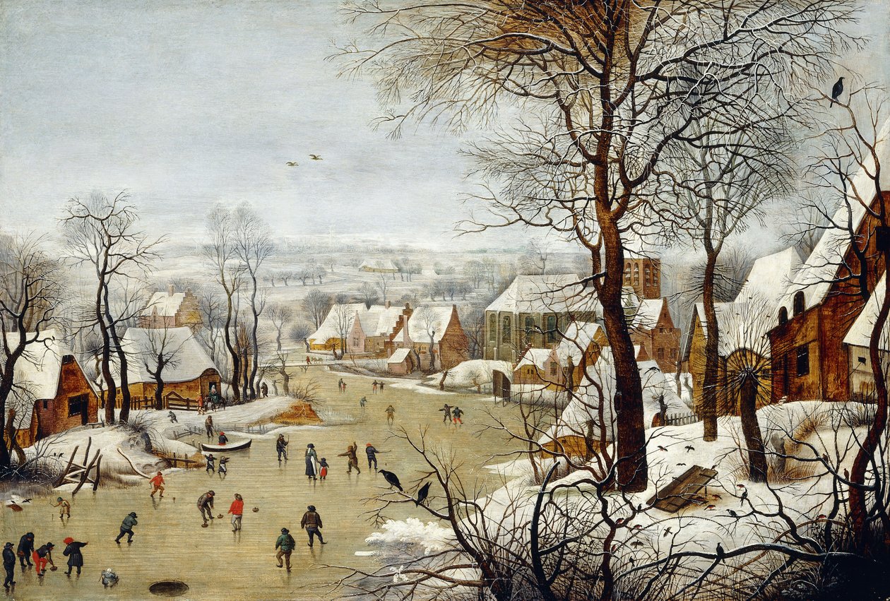 De vogelval door Pieter Brueghel the Younger