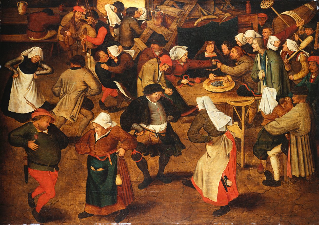 De Bruiloftsdans door Pieter Brueghel the Younger
