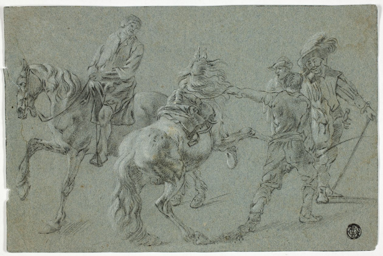 Rijschool door Pieter van Laer