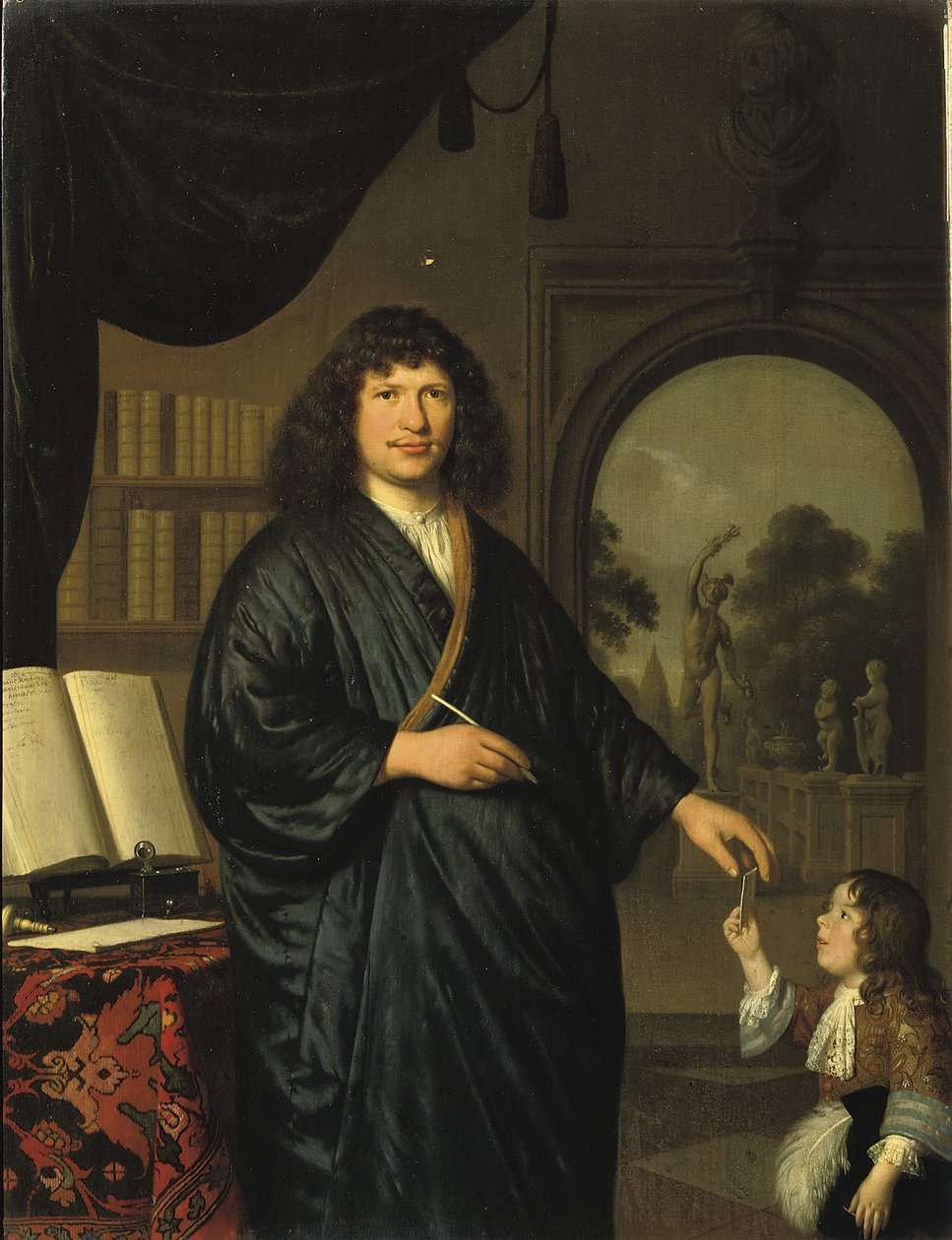 Portret van een heer door Pieter van Slingelandt