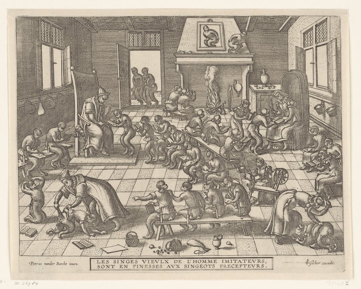 Apenschool door Pieter van der Borcht (I)