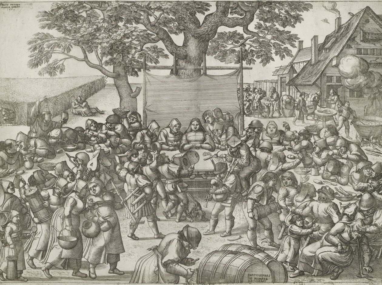 Boerenbruiloft door Pieter van der Borcht (I)