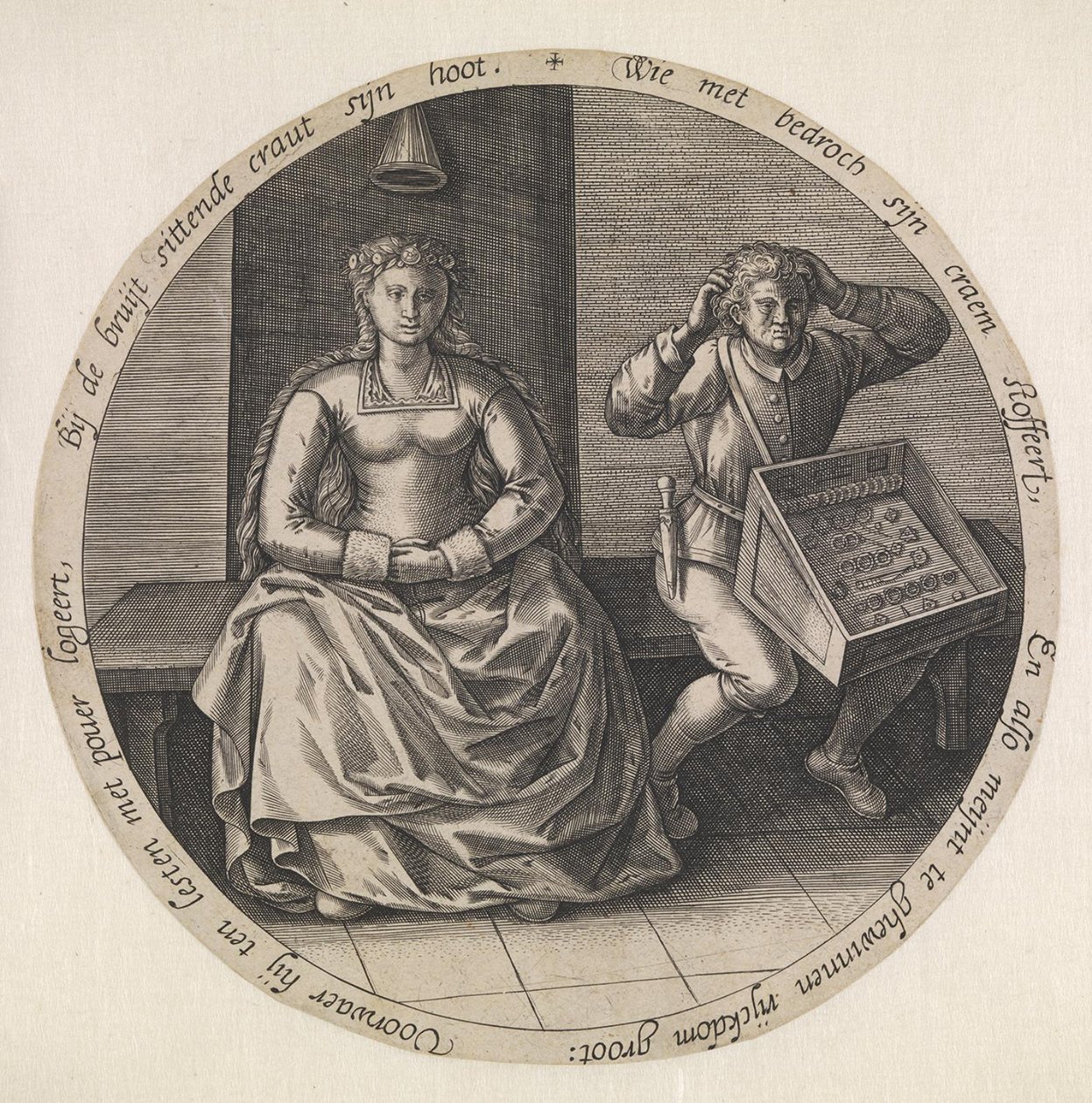 De zorgeloze marskramer door Pieter van der Heyden