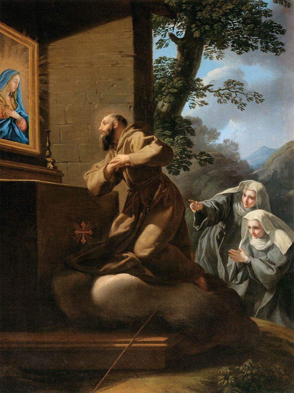 Sint Franciscus van Paola in Extase door Pietro Bianchi