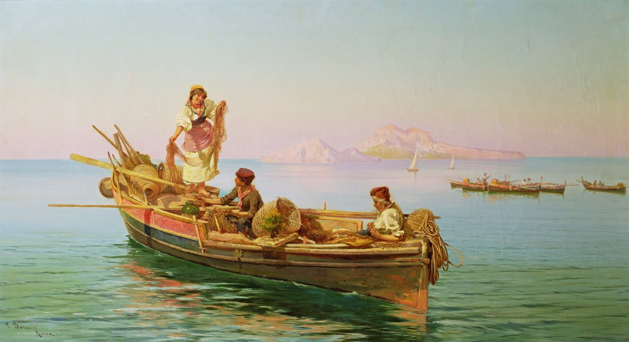 Zuid-Italiaanse visscène door Pietro Barucci