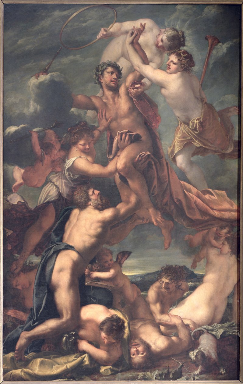 Apotheose van keizer Leopold I van Oostenrijk (1640-1705), 1658-59 door Pietro Liberi