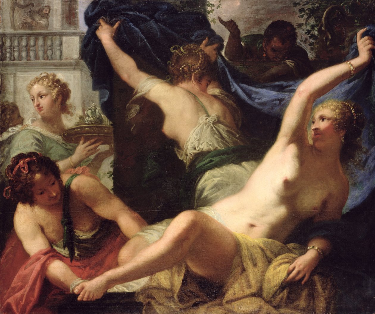 Bathseba in bad door Pietro Liberi