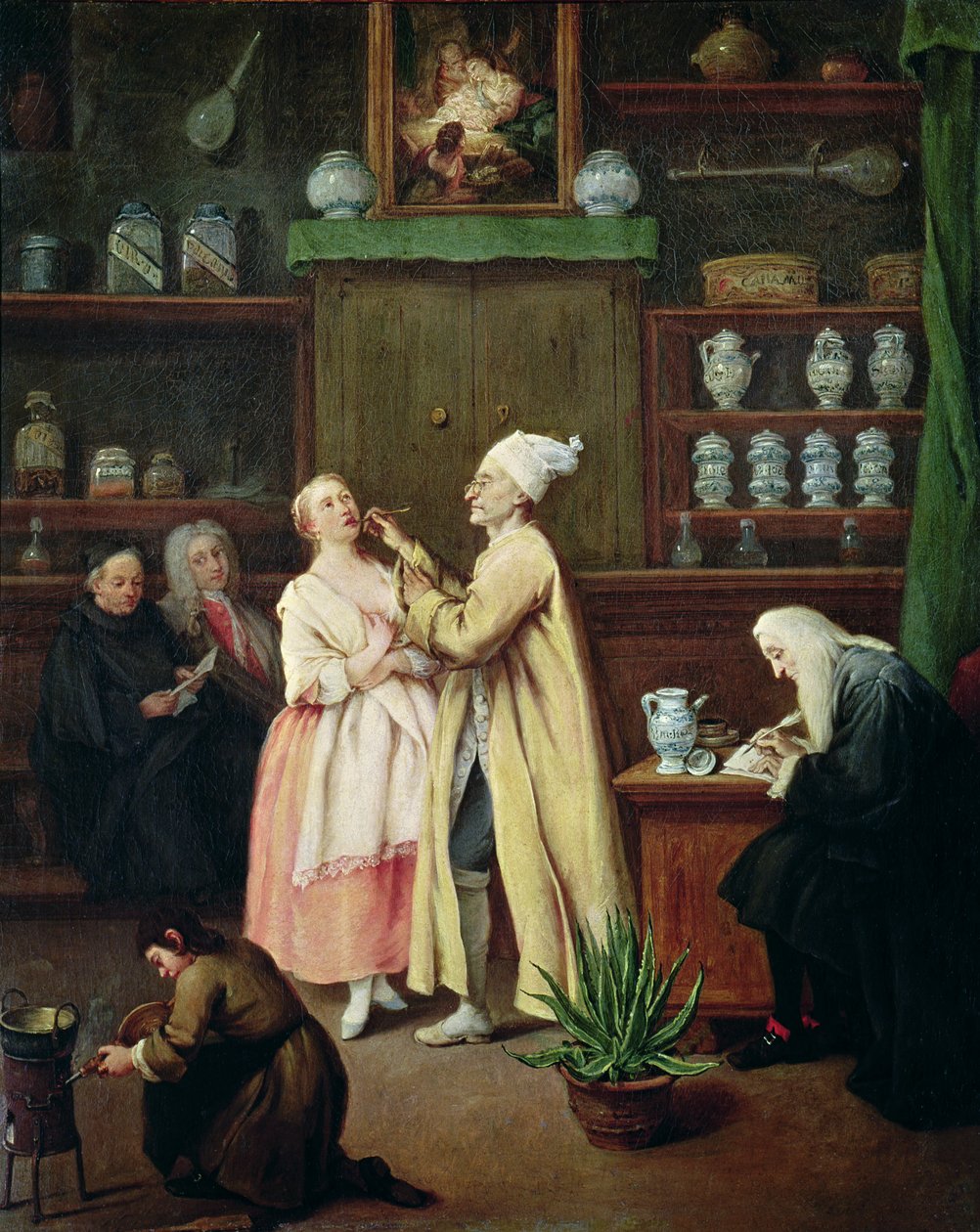 De apotheker door Pietro Longhi