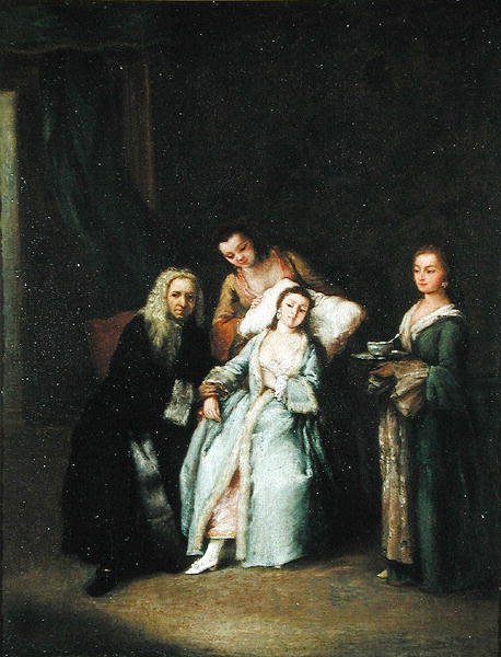 De Zieke Vrouw, c.1740 door Pietro Longhi