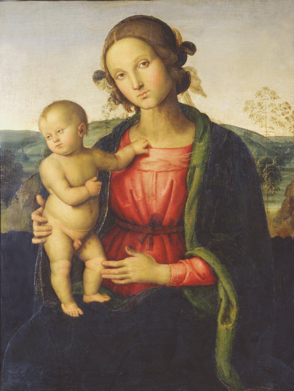 Madonna en kind door Pietro Perugino