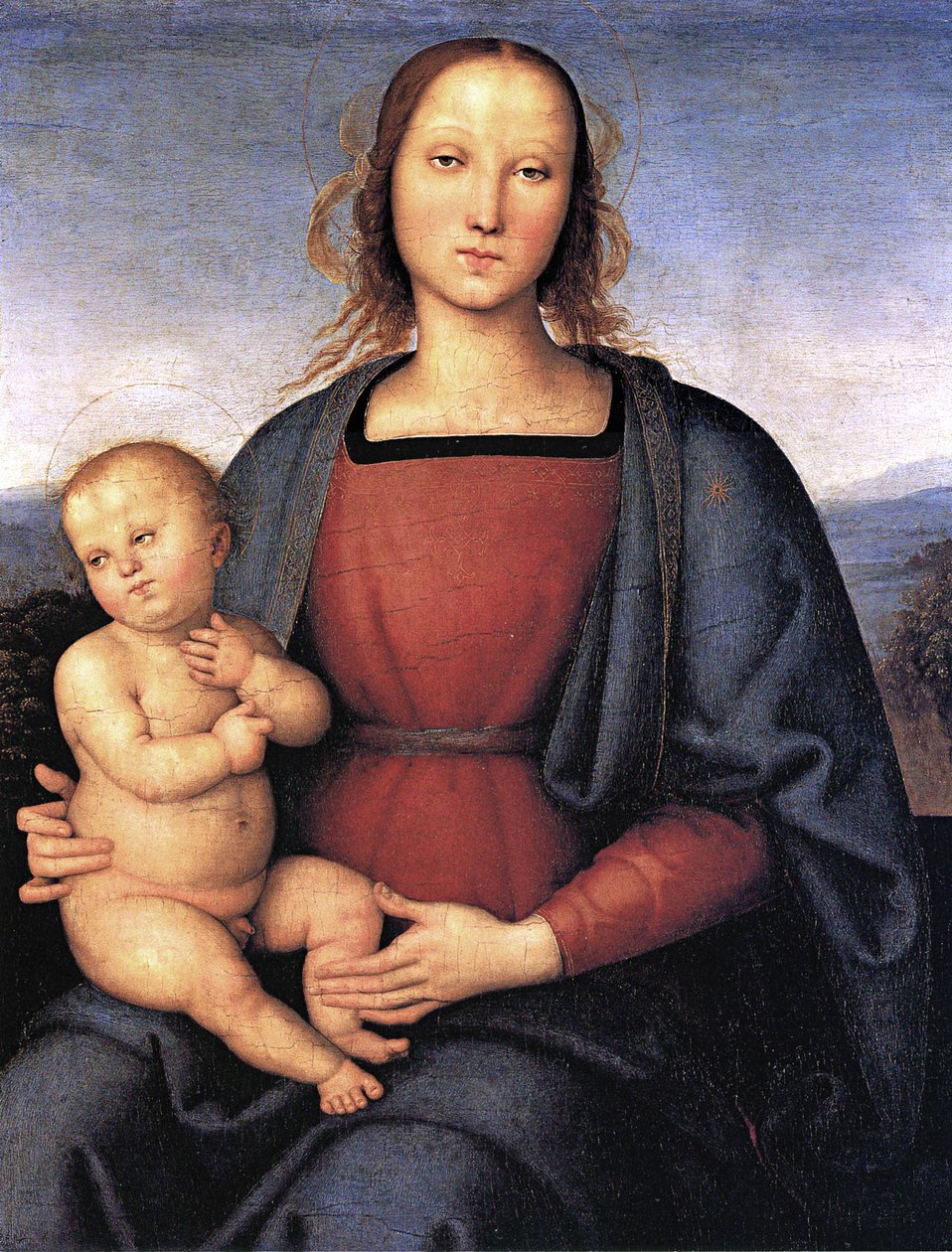 Madonna met kind door Pietro Perugino