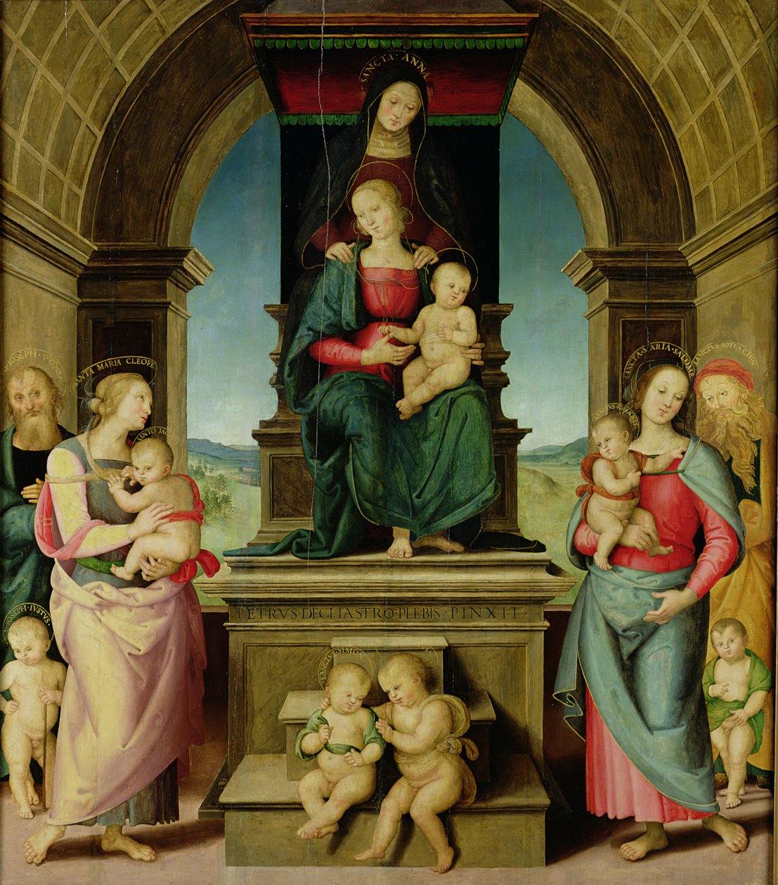 De Familie van St. Anne, c.1507 door Pietro Perugino