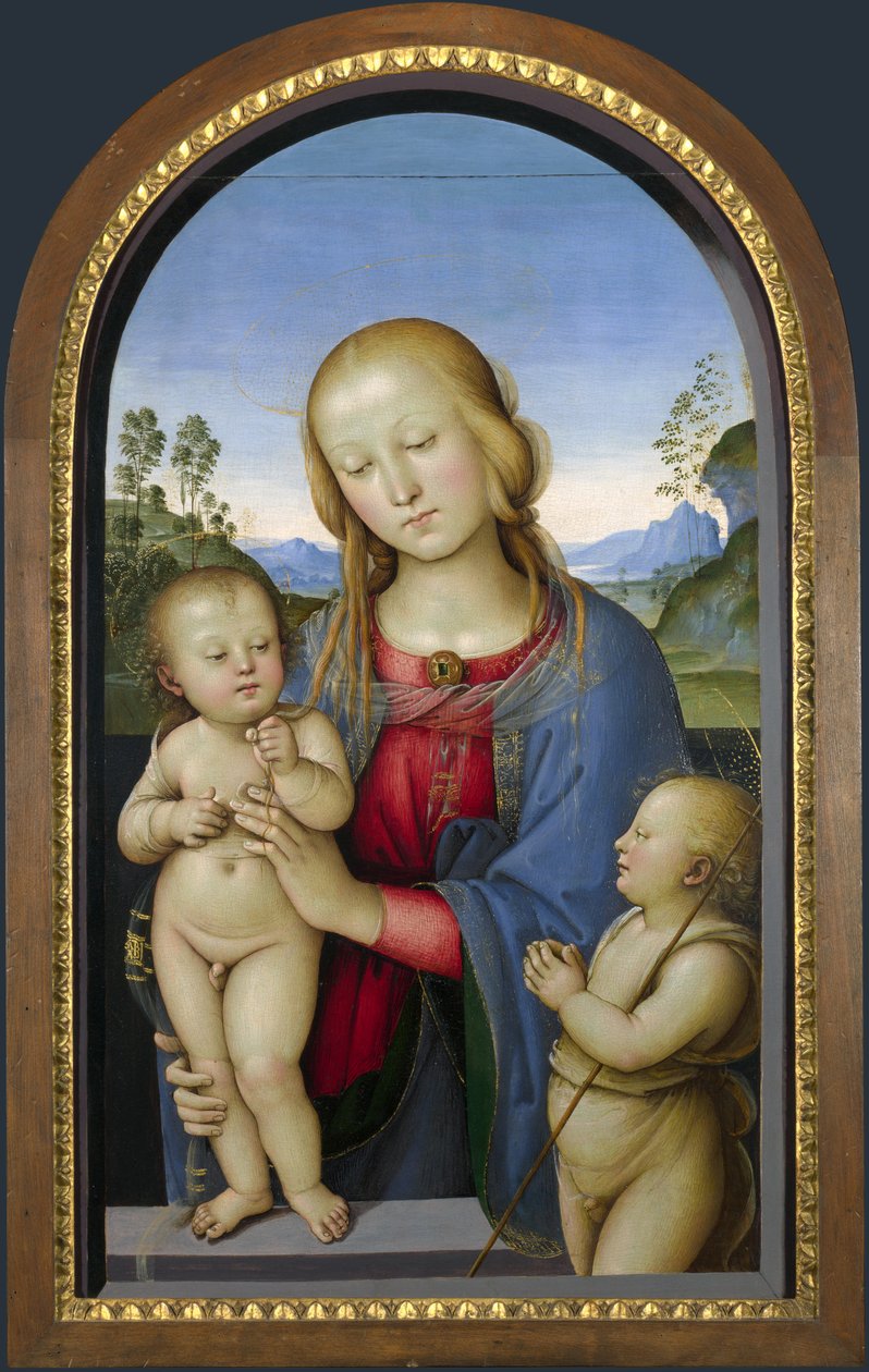 Madonna met Heilige Johannes de Doper door Pietro Perugino