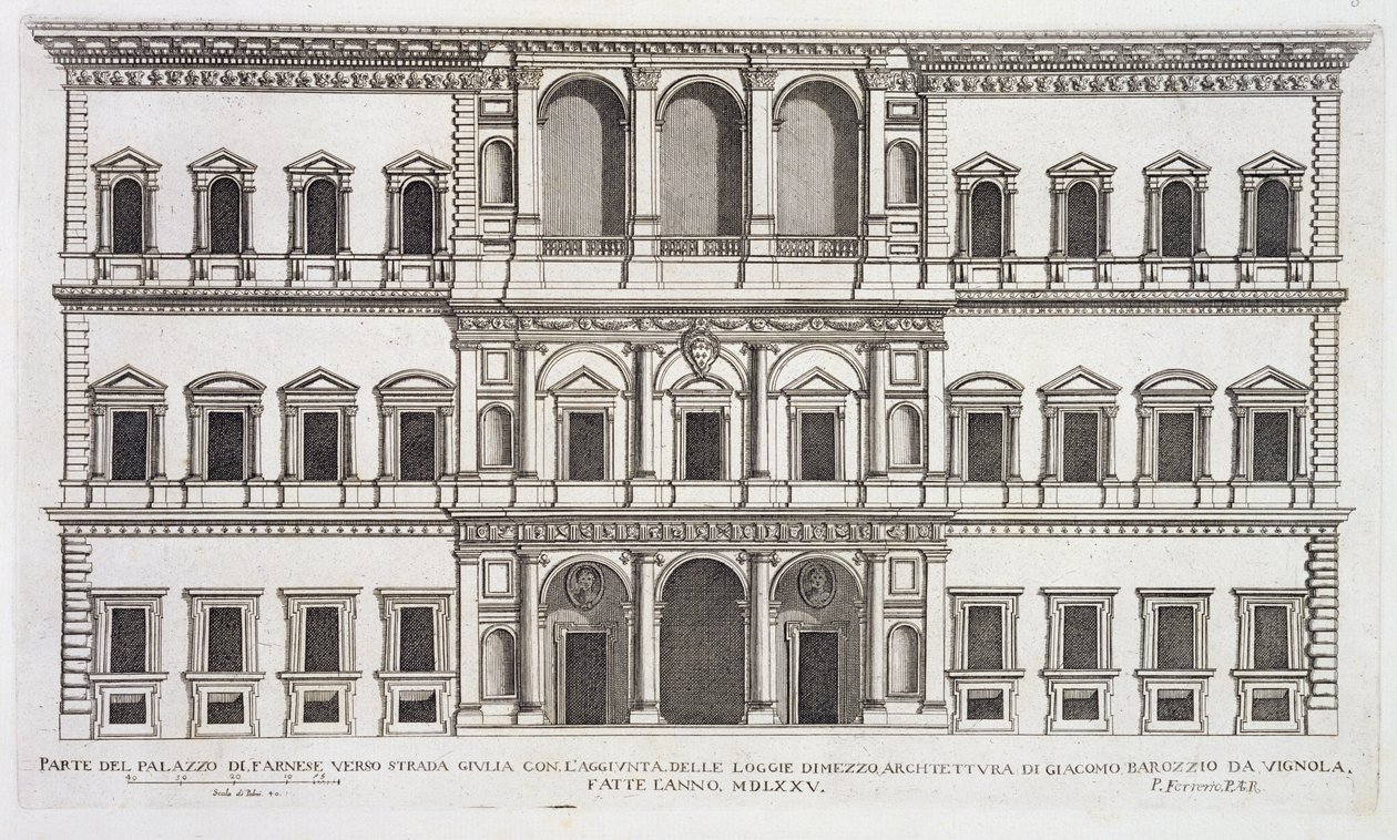 Palazzo Farnese, uit 