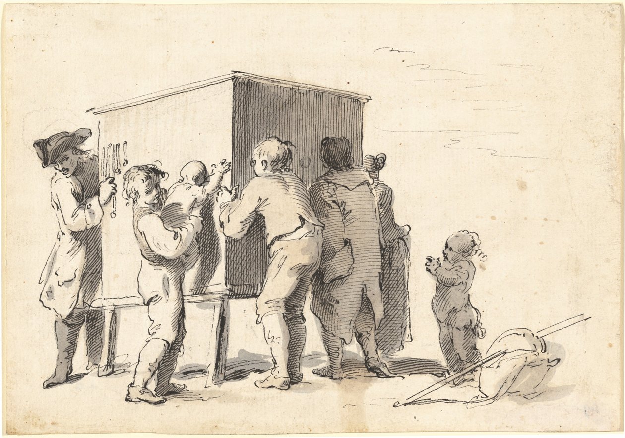 De kijkdoos door Pietro Antonio Novelli