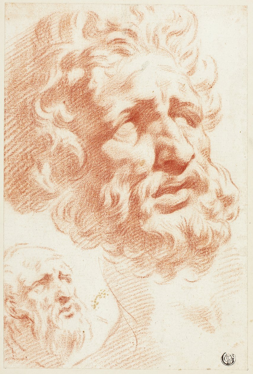 Twee baardkoppen door Pietro Dandini