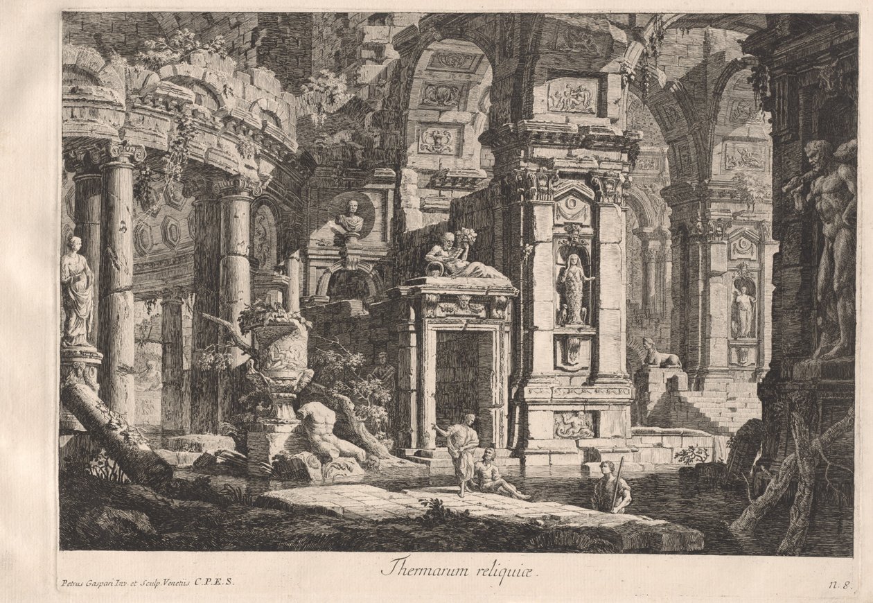 Thermarum reliquiae door Pietro Gaspari