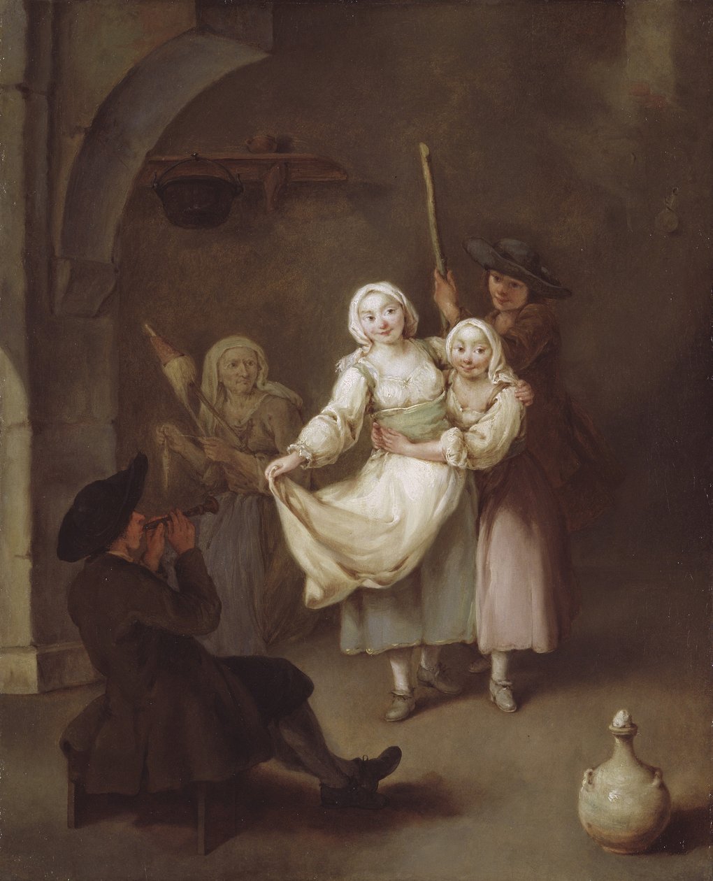 De dans, c.1750 door Pietro Longhi