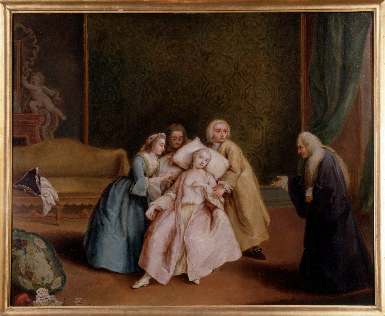 De flauwte door Pietro Longhi