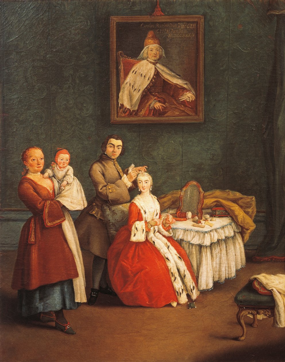 De kapper door Pietro Longhi