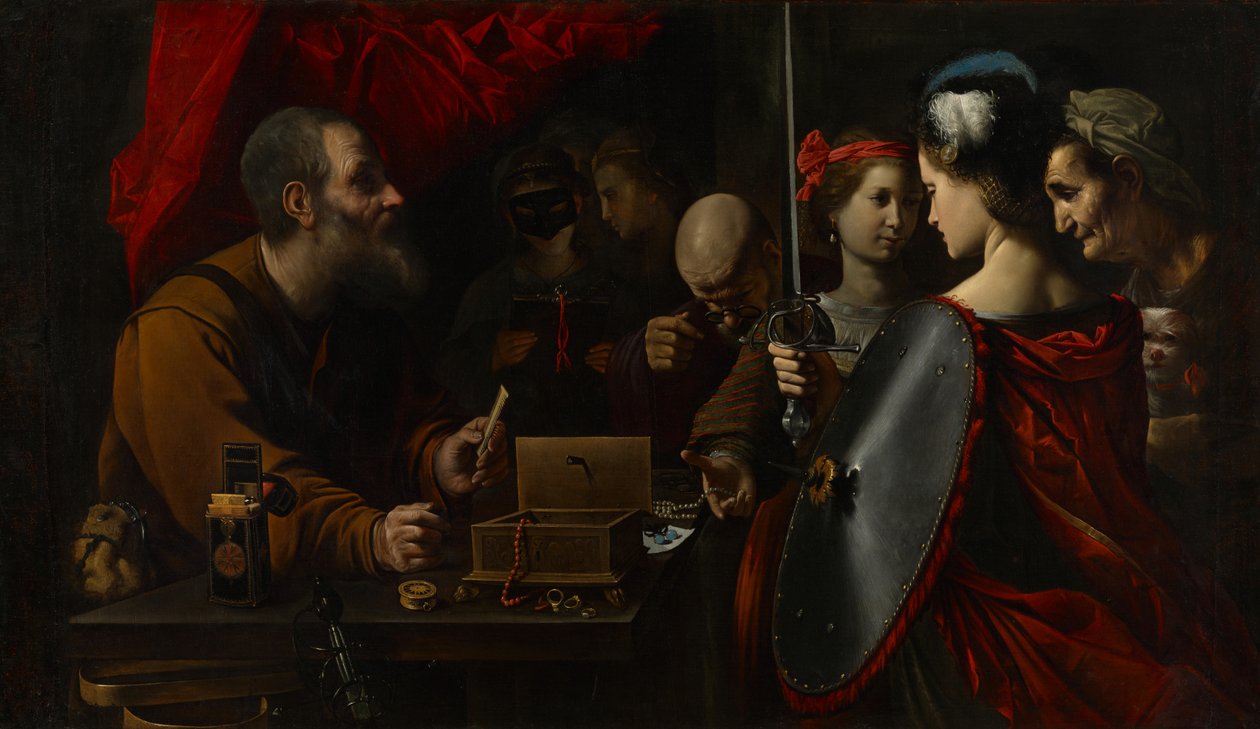 Achilles onder de dochters van Lycomedes door Pietro Paolini