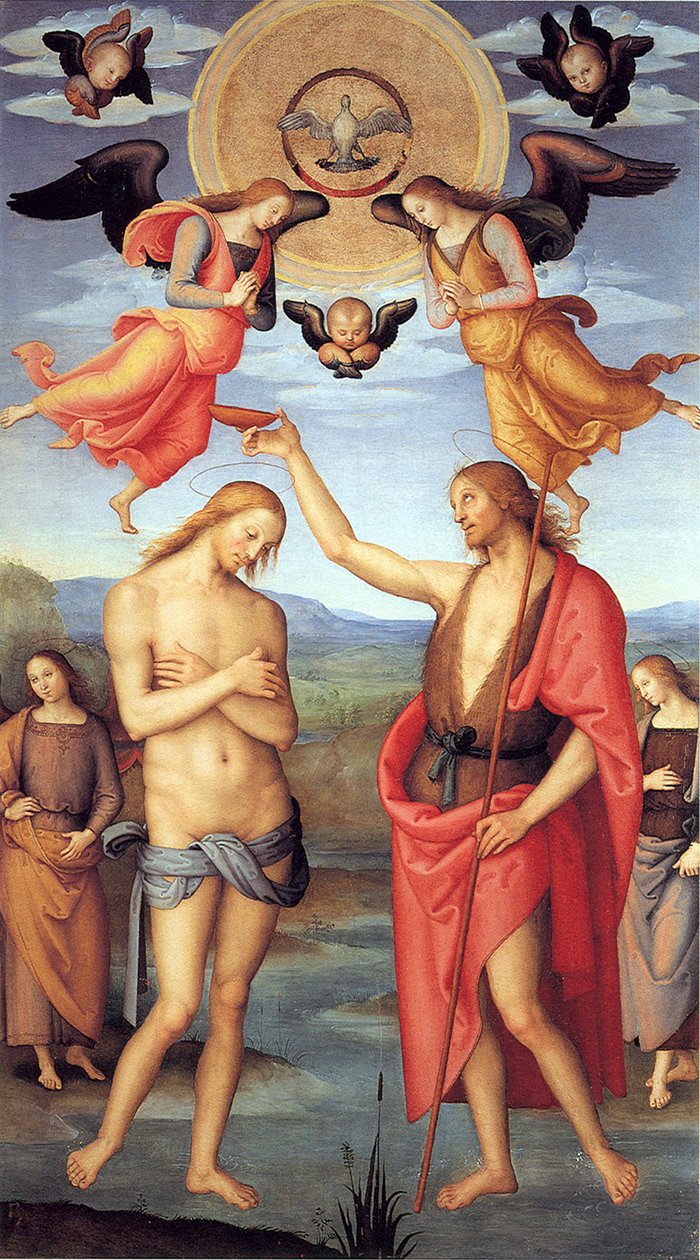Doop van Christus door Pietro Perugino