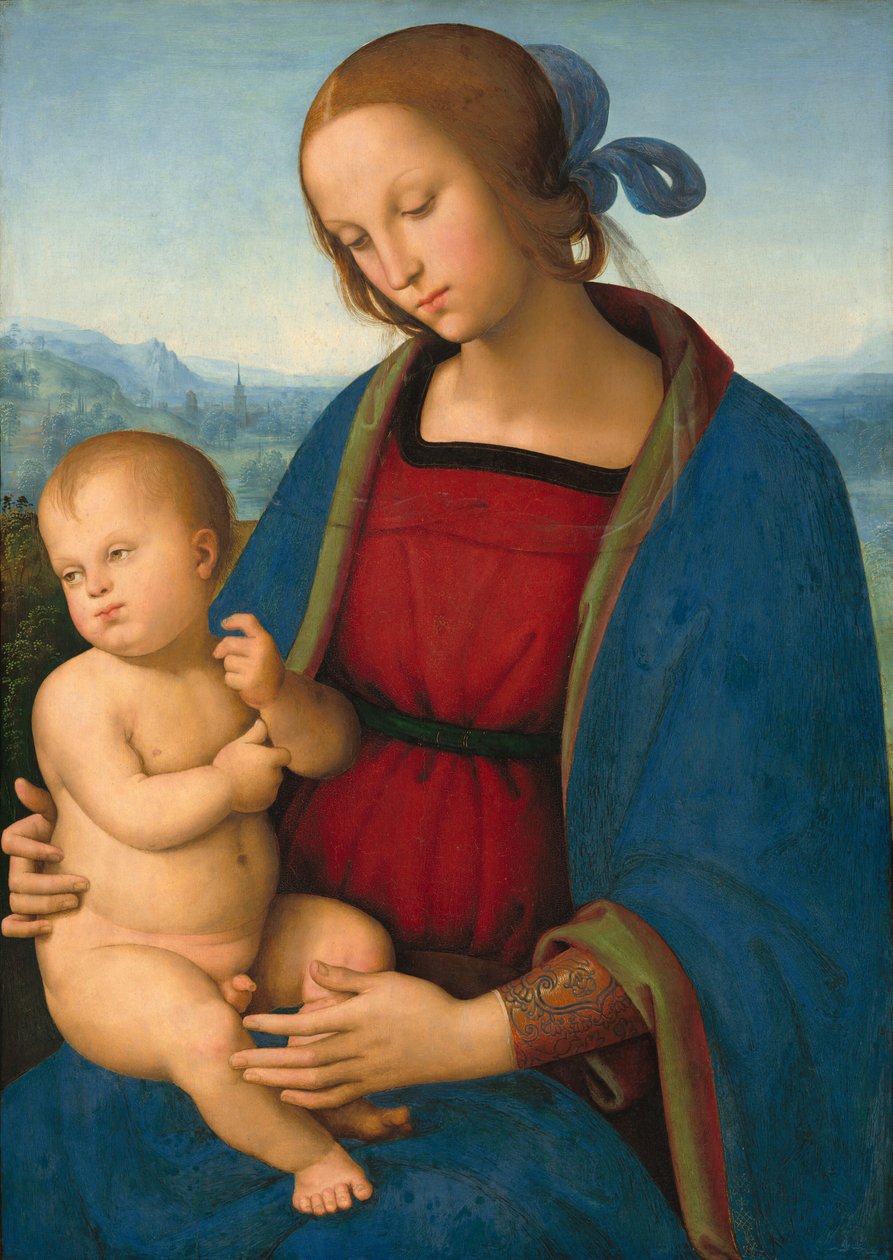 Madonna en Kind door Pietro Perugino
