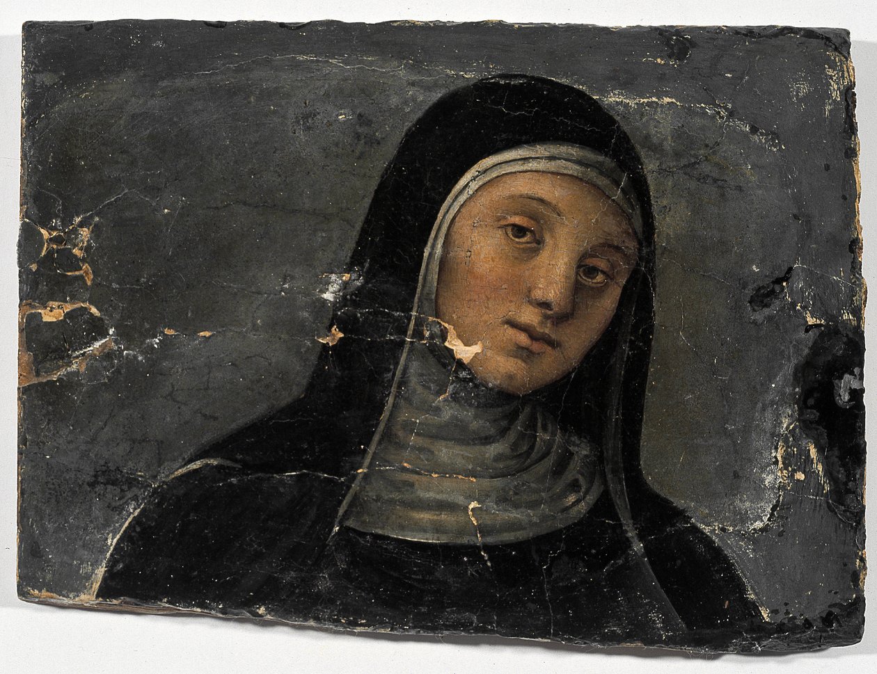 Sint Scholastica door Pietro Perugino