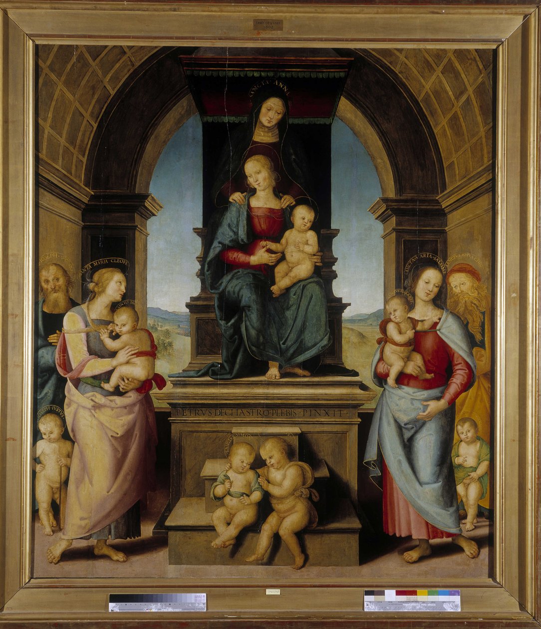 De Familie van Sint-Anna door Pietro Perugino