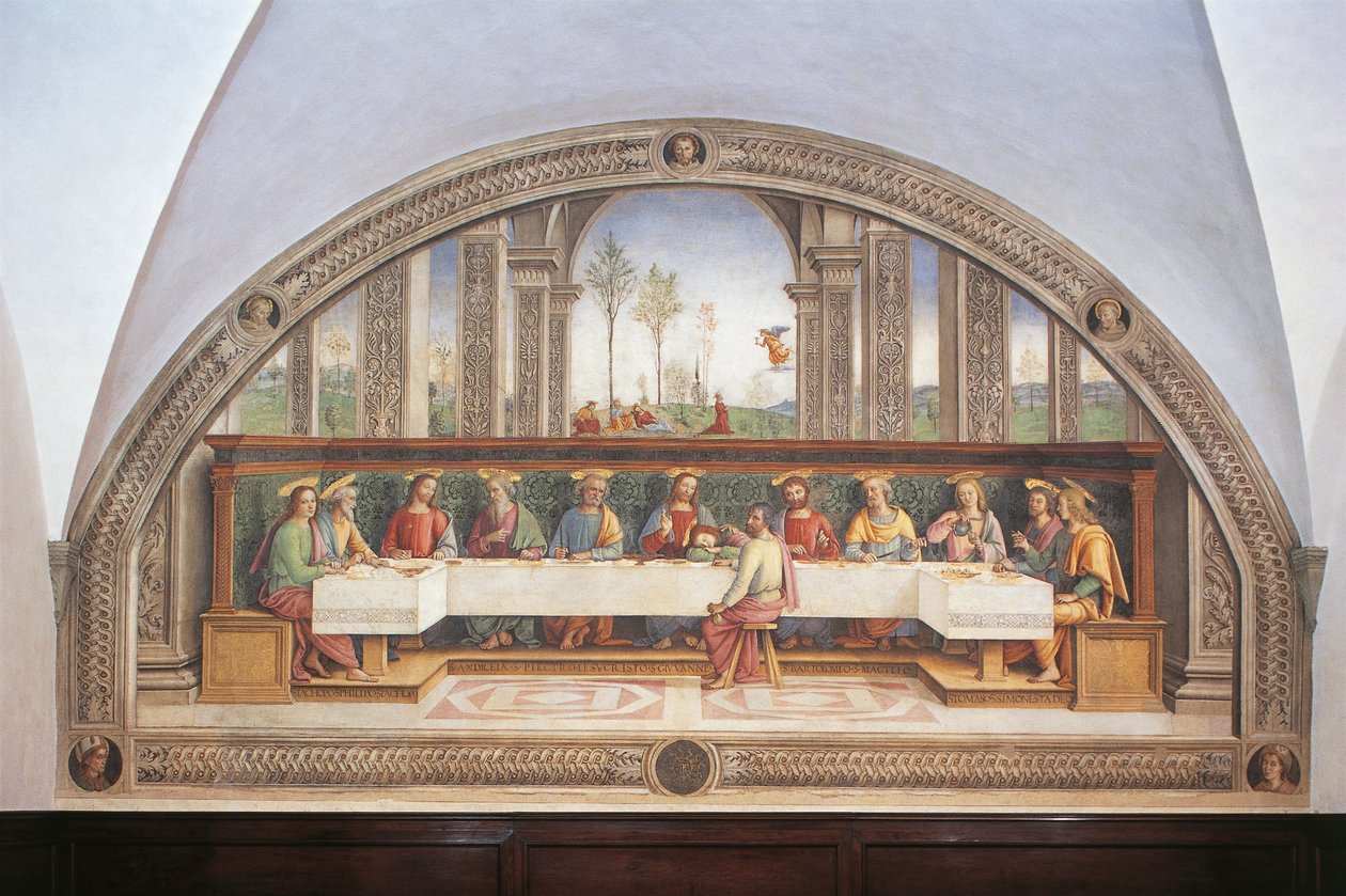 Het Laatste Avondmaal door Pietro Perugino
