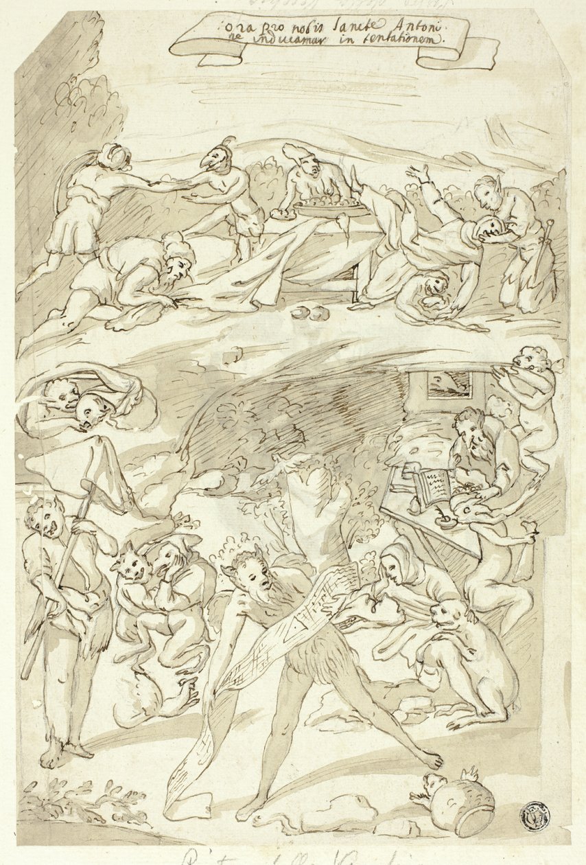 Verleiding van Sint Antonius door Pietro della Vecchia