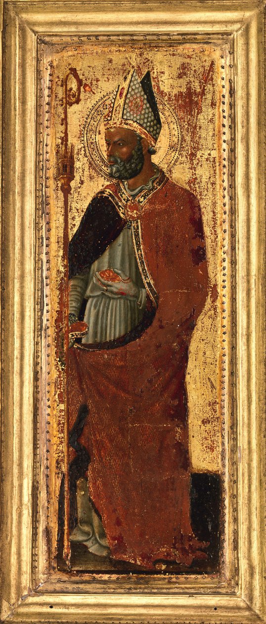 Sint Nicolaas van Bari, midden jaren 1430 door Pietro di Giovanni d