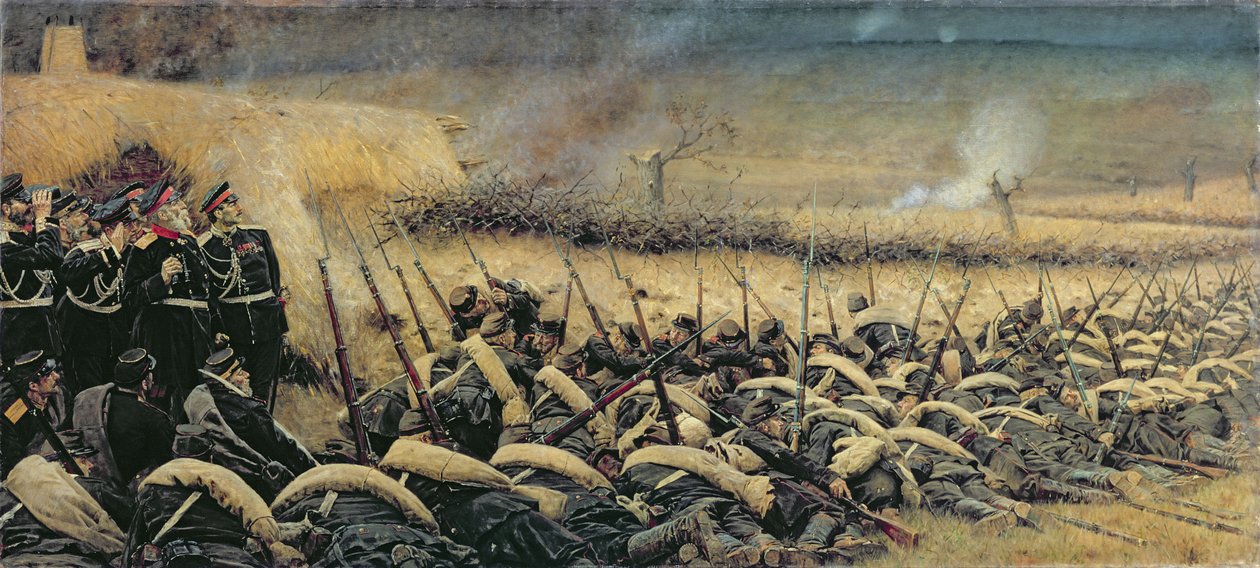 Voor het Offensief, 1877-78 door Piotr Petrovitch Weretshchagin