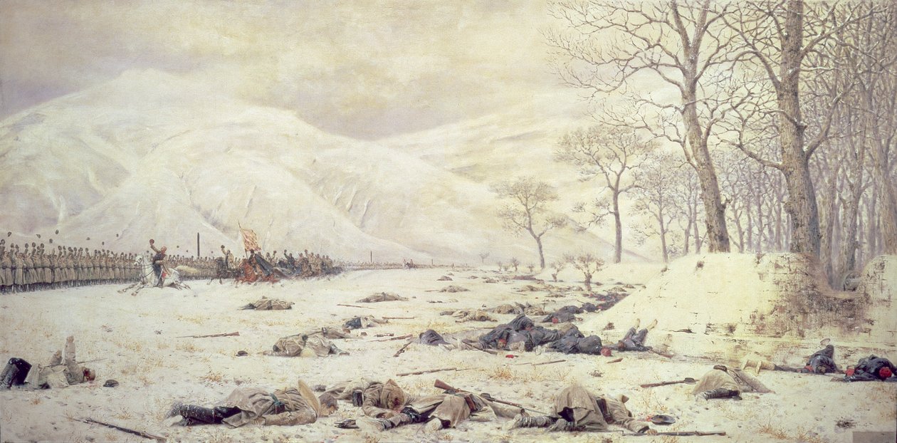 Generaal Skobelev (1843-82) bij Shipka, Russisch-Turkse Oorlog van 1877-78, 1878 door Piotr Petrovitch Weretshchagin